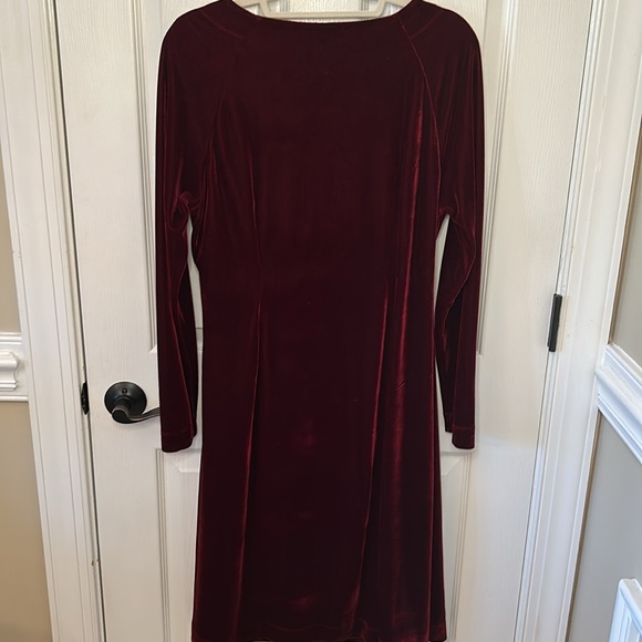 Soft Surroundings Velour V-Neck Dress (XL) - Picture 2 of 12